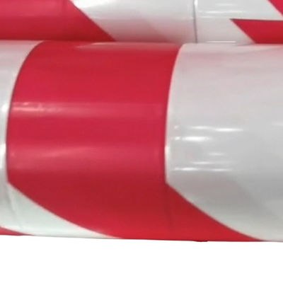 80 - 150 micron PE beschermende film LDPE HDPE rode witte waarschuwingsband