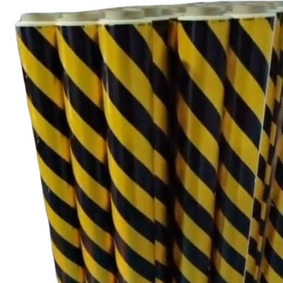 Kleefstof PE-beschermingsfilm Zwarte gele waarschuwingsband ISO9001 SGS CE ROHS goedgekeurd