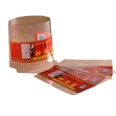 Vochtbestendige flessen krimpen wrap mouwen PETG OPS PVC PLA krimpen etiketten