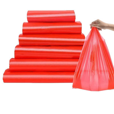 Middelgrote herbruikbare plastic vest draagtassen HDPE LDPE gekleurde T-shirttassen