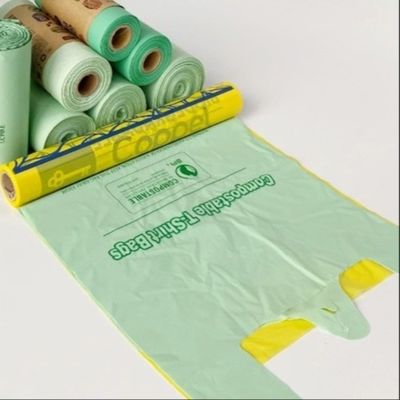 Biologisch afbreekbare, composteerbare plastic vestzakken voor winkels