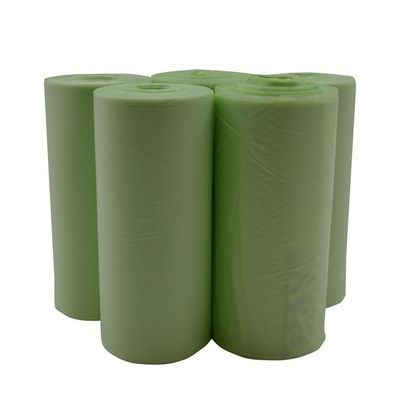 Herbruikbare, biologisch afbreekbare, PLA boodschappenzak op rol, composteerbare plastic boodschappenzakken
