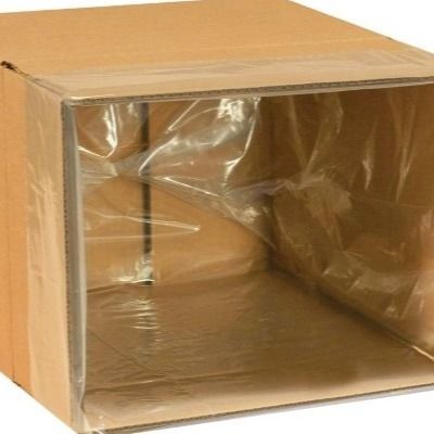 Vierkante bodem PE plastic kartonnen voering zak transparante plastic zak