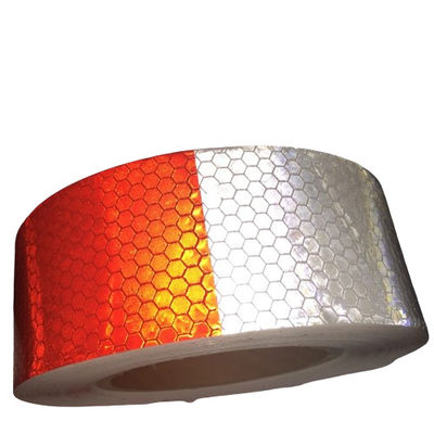 Oranje Wit Rood Reflectieve verkeersband BOPP Tijdelijke wegmarkeringsband