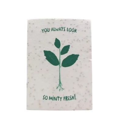 Recycled Seed Paper dat groeit Embedded Flower Seed Paper Uitnodigingen