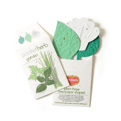 0.8mm papier leeg zaad ingebedde kaarten 100 vel Eco-vriendelijk