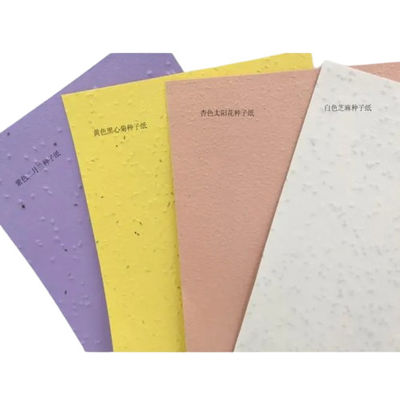 Biologisch afbreekbaar papier voor het inbedrijven van bloemenzaad, gerecycled papier voor het planten van wilde bloemenzaad