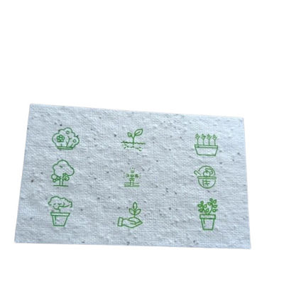 Biologisch afbreekbaar papier voor het inbedrijven van bloemenzaad, gerecycled papier voor het planten van wilde bloemenzaad