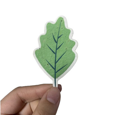 Op maat gemaakte plantenpapier met ingebouwde zaden Notitie Tags Recycled Seed Paper
