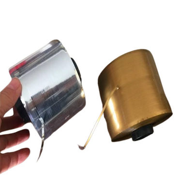 Zilveren en gouden bobbin-vormige traanband smalle breedte gemakkelijke toepassing